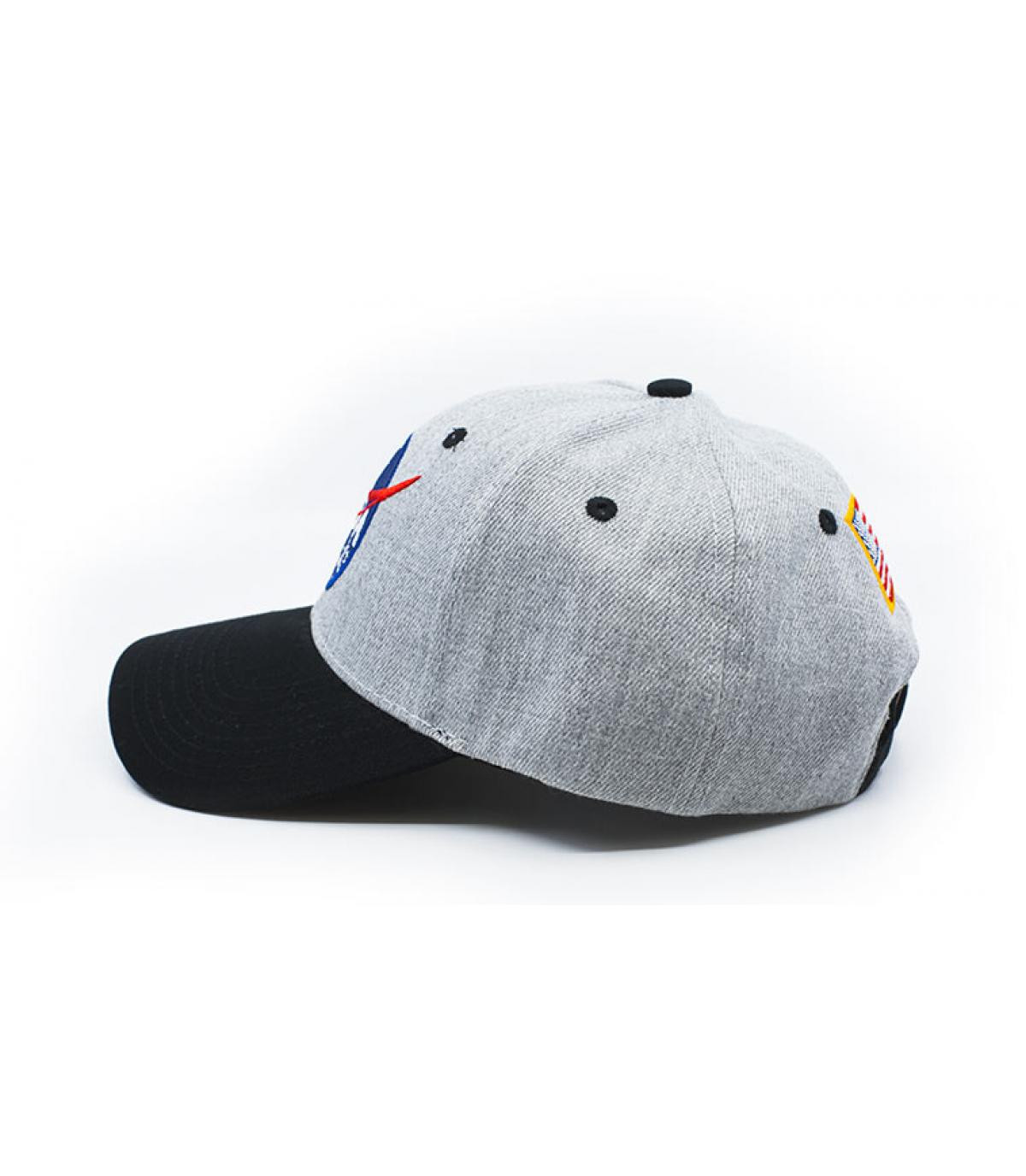  grey and black NASA cap